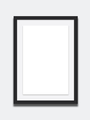 blank picture frame isolated on white