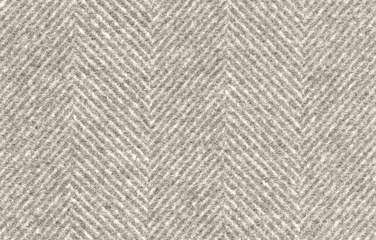 Light beige cashmere fabric. Herringbone tweed, Virgin Wool Background Texture. Expensive men's suit of fabric. High resolution