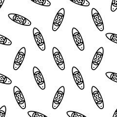 Surfboard Icon Seamless Pattern, Surf Board Icon, Water Sport Icon