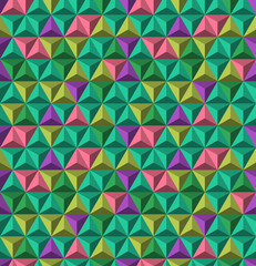 Seamless abstract triangle textile pattern. Multicolor modern stylish background cover geometric shapes.