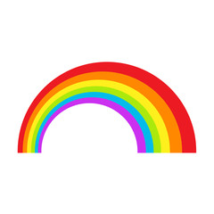 LGBT rainbow symbol icon. Gay pride, vector illustration.