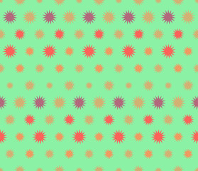 Abstract seamless background pattern with colorful stars. Mosaic texture for prints, textile, fabric, package, cover, greeting cards.