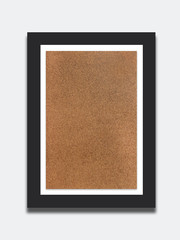 Fototapeta premium wooden photo frame isolated on white background