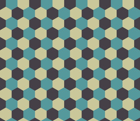 Fototapeta na wymiar Abstract seamless hexagon pattern. Background design for prints, textile, fabric, package, cover, greeting cards.