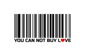 You can not buy love - Slogan Vector background design for t-shirt graphics, banner, fashion prints, tees, stickers, cards, posters and other creative uses