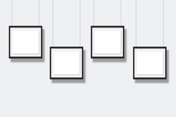 empty frames on the wall