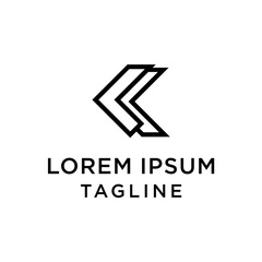 LK Letter Logo Design Template Vector