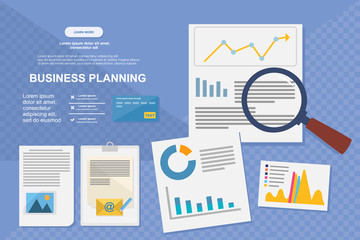Concept for business analysis, market research, data analysis