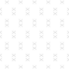 Simple vector minimalist geometric seamless pattern with thin curved lines