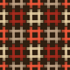 Obraz premium Ethnic boho seamless pattern. Lace. Embroidery on fabric. Patchwork texture. Weaving. Traditional ornament. Tribal pattern. Folk motif. Can be used for wallpaper, textile, wrapping, web. 