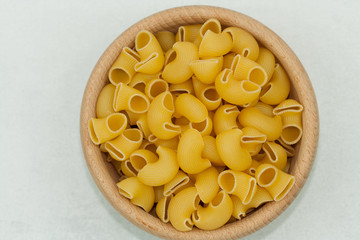 Dry pipe rigate pasta.