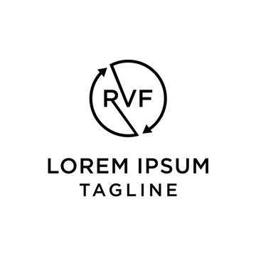 RFV Corporate Logo Letter,Logo, Marketing, Business, Financial Icon.