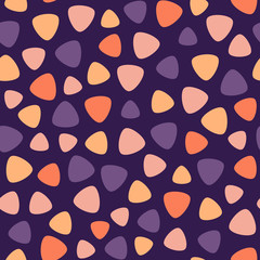 Vector seamless Halloween pattern. Cute funny background with colorful candies