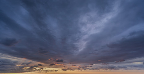 dark dramatic cloudscape at dusk