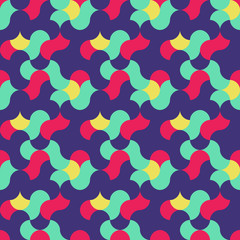 Colorful seamless pattern with fish scale. Japanese geometric background.