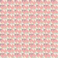 Vector seamless illustration of multicolor triangle pattern. Colored geometric vector background.