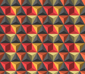 Seamless geometric pattern with triangles. Textile printing, fabric, package, cover, greeting cards.