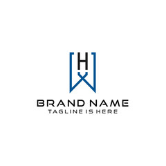 Letter WH logo icon design template elements