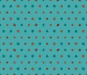 Naklejka premium Seamless geometric pattern with stars. Textile printing, fabric, package, cover, greeting cards.