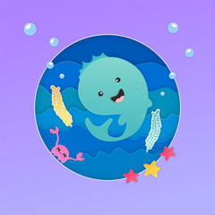 Animal wildlife vector background.