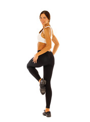 Sport fitness woman back view