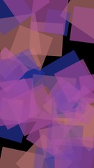 Gray translucent hexagons on dark background. Vertical image orientation. 3D illustration