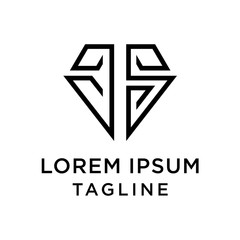 Outstanding professional elegant trendy awesome artistic gold color JS SJ initial based Alphabet icon logo.