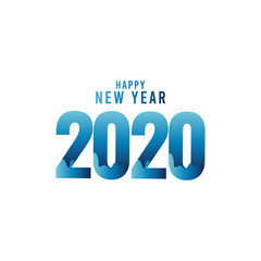 Happy New Year 2020 Celebration Vector Template Design Illustration