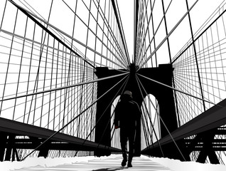 Obraz premium Background Bridge