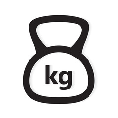 kg weight icon- vector illustration