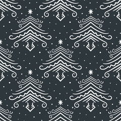 Christmas and Winter Decorative Seamless Pattern