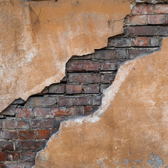 Old grunge brick wall. Nice vintage background.