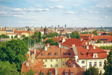 view of city of prague czech republic