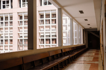 interior of modern building