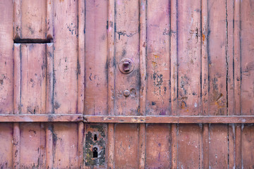 old wooden door