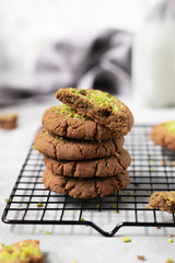 Vegan gluten free peanut butter biscuits with almond milk 