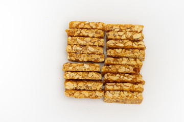 Desserts made from nuts and sugar