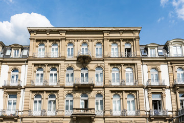 Fototapeta na wymiar historical apartments in Heidelberg, Germany