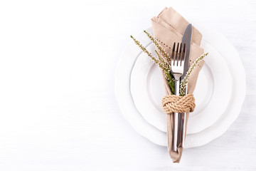 Thanksgiving autumn table setting