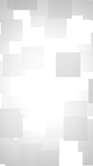 White abstract background. Misty backdrop with grey squares. 3D illustration