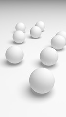 White abstract background. Lowpoly backdrop. Crumpled paper. 3D illustration