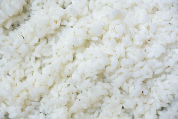 Basmati rice. Background of food, boiled rice.