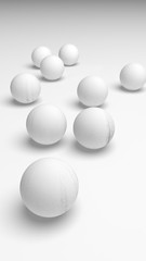 White abstract background. Lowpoly backdrop. Crumpled paper. 3D illustration