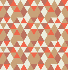 Abstract seamless pattern. Colorful geometric background with triangles.