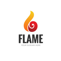 Flame Fire Icon Logo Symbol Design