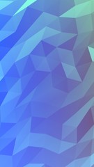 Abstract triangle geometrical blue background. Geometric origami style with gradient. 3D illustration