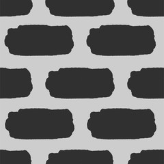 Abstract irregular striped block motif. Vector illustration. Background with minimalistic elements. Striped texture seamless pattern. Grunge endless template. Gray colors backdrop. Fabric textile.