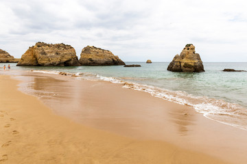 Fototapeta na wymiar Praia dona ana in Algarve Portugal