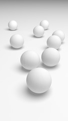 White abstract background. Lowpoly backdrop. Crumpled paper. 3D illustration