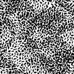 Leopard skin wallpaper. Abstract animal fur seamless pattern on white background.